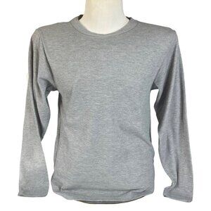 Byn Dynasty Thermal Waffle Shirt Mens Medium Gray New Long Sleeve